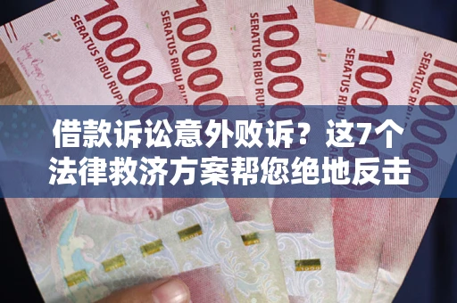 武汉借款诉讼意外败诉？这7个法律救济方案帮您绝地反击！