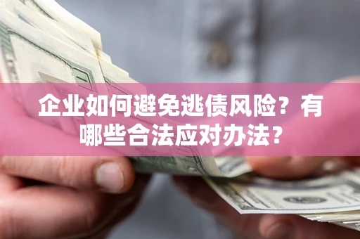 武汉企业如何避免逃债风险？有哪些合法应对办法？