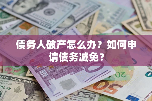 武汉债务人破产怎么办？如何申请债务减免？