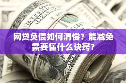 武汉网贷负债如何清偿？能减免需要懂什么诀窍？
