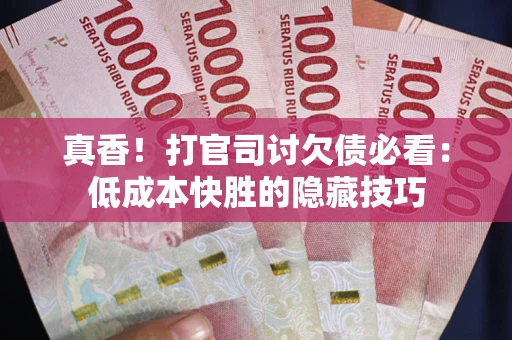 武汉真香！打官司讨欠债必看：低成本快胜的隐藏技巧