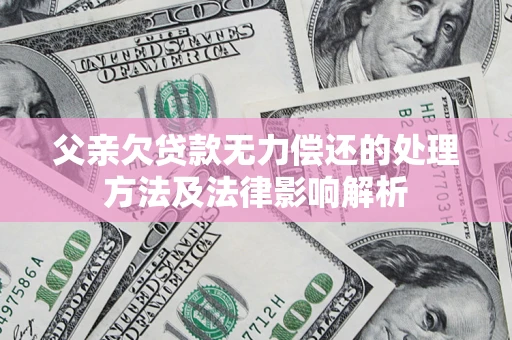 武汉父亲欠贷款无力偿还的处理方法及法律影响解析